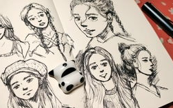 速写小姐姐视频,捕捉瞬间，描绘生活之美